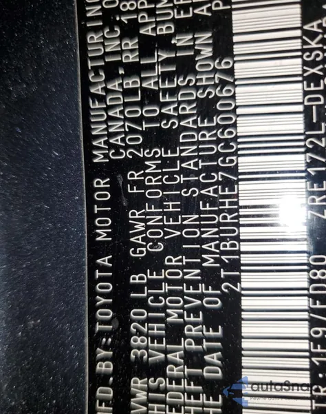 2016 Toyota Corolla L from USA, damaged, VIN 2T1BURHE7GC600676